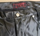 Tripp NYC Leather Pants Mens 34 Black Emo Goth Rave Vegan Faux Straight 34x32 — photo 2