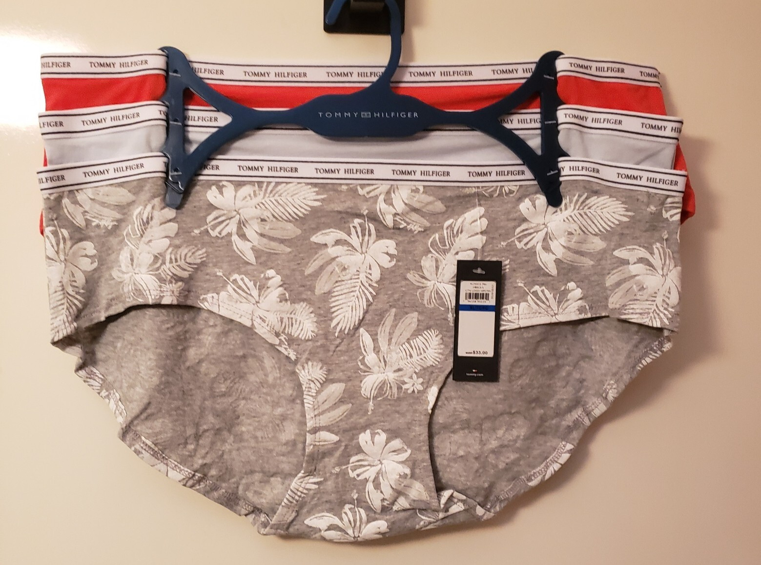 Tommy Hilfiger Women’s 3-Pack Multicolor Briefs Panties XL NWT