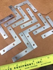 24PCS: 2",3" OR 4" Steel FLAT "L" BRACKET Corner Braces Right Angle USA Seller 