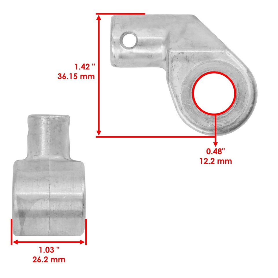 Caltric Trunnion Kit For John Deere X534 X540 X570 X580 X584 - UC14170 M155101, 2-Pack