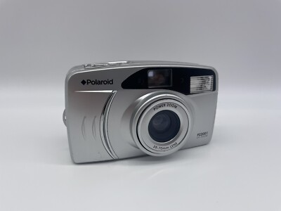 Polaroid Power Zoom PZ2001 analoge Kompaktkamera 35 mm silber Funktion getestet
