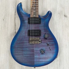 PRS Paul Reed Smith Wood Library Custom 24 Guitar, Ziricote, Violet Blue Burst