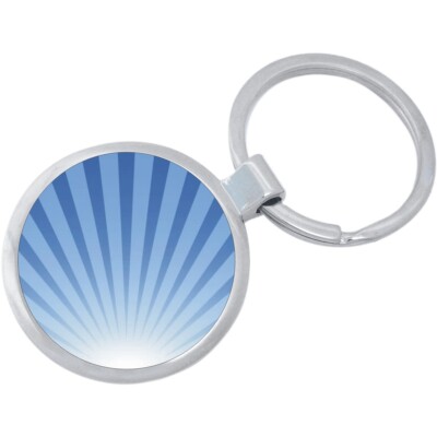 Blue Shell Pattern Keychain Includes Inch Loop for Keys or Backpack 