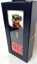 Polo Ralph Lauren Women's Player Bear Socks 3-Pk Holiday Gift Boxed Shoe 4-10.5