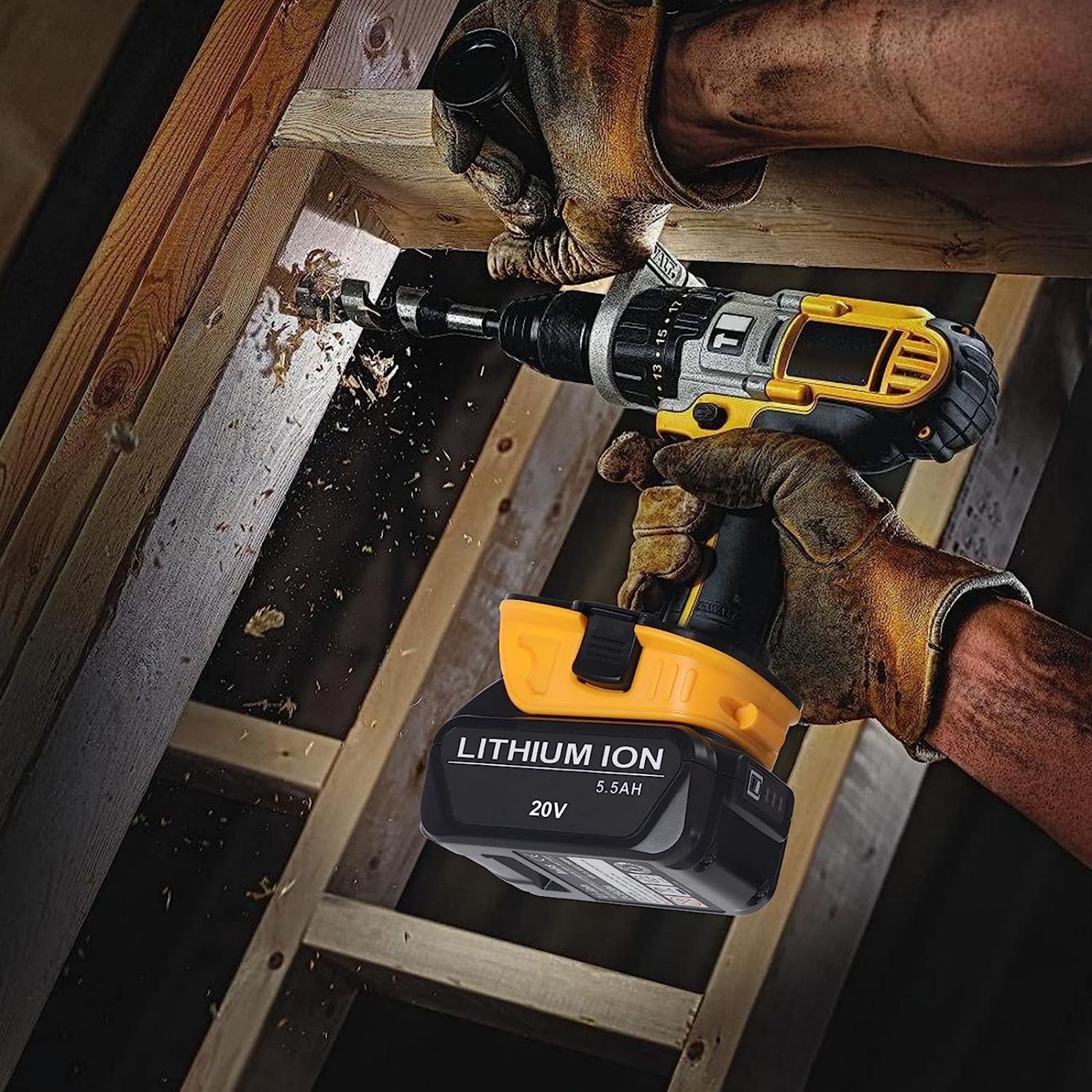 2-Pack 20V To 18V Adapter For DeWalt - Lets You Use 20V MAX Batteries On Older 18V Tools