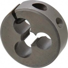 Made in USA 3693066 HSS Adjustable Round Die: 1/4-28, 3/8" OD, Right Hand Thread