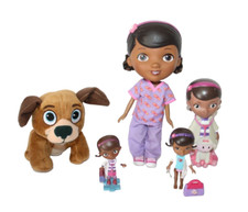 Disney Jr. Doc McStuffins Mixed Lot Of 6 Doll Figures Plush Findo Assorted Sizes