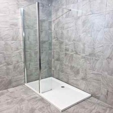 Atlas 1700 Walk in Shower + Flipper Panel Optional Tray & Showers Ex Bath Store