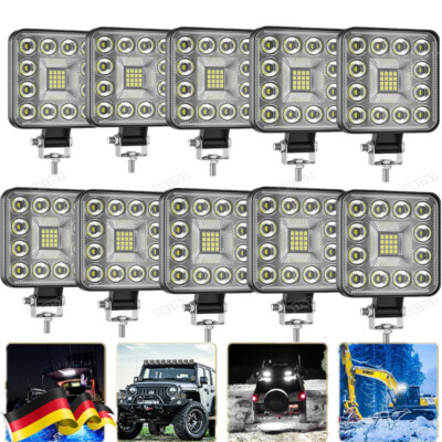2-10X 48W LED Arbeitsscheinwerfer Scheinwerfer Offroad Bagger Flutlicht 12V 24V