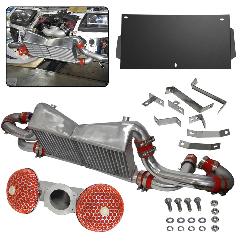 Kit Intercooler Para Nissan Twin Turbo Fairlady Z32 300ZX VG30DETT 1989-1996 Rojo Foto 4 de 4