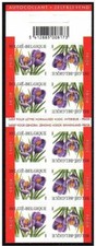 Belgium**CROCUS-Flowers-Booklet 10vals-2002-Fleurs-Bloemen boekje