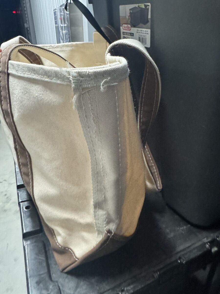 Vintage 90s L.L Bean Boat And Tote Brown/tan Canvas Bag Size Vintage 90s L.L Bean Boat And Tote Brown/tan Canvas Bag Size