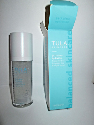 TULA 24-7 Ultra Hydration Triple Hydra Complex Day & Night Serum 1 oz. New Boxed