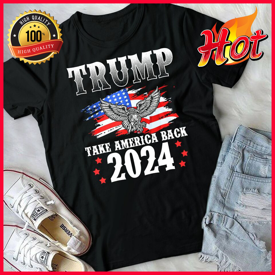 Trump 2024 Take America Back! USA Signature 2024 Red Shadow Embroidered Cap Hat