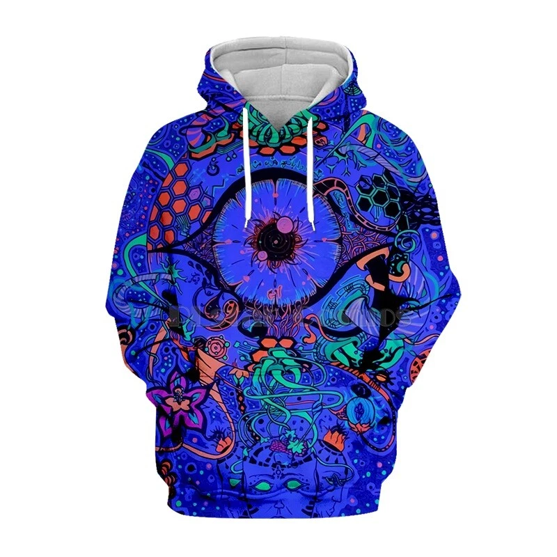 Trippy Abstract Psychedelic 3d Print Men Womens Hoodie Sweatshirt