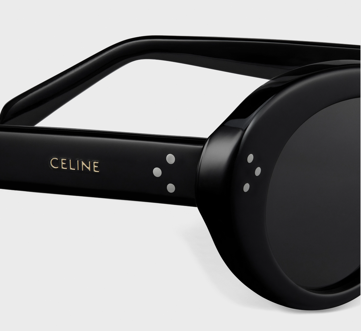 W) Celine Cat Eye S193 Sunglasses in Acetate Black