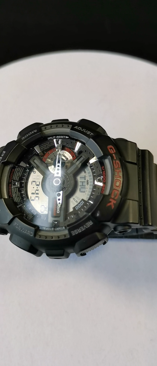 【未使用＋完品】CASIO G-SHOCK GA-110BW-1AJF CASIO G-SHOCK GA-110-1AJF Black Analog & Digital Men's Watch Japan