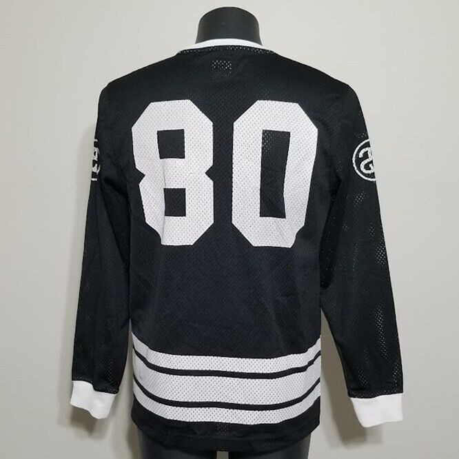 Vintage Rare Stussy Team Mesh Hockey Jersey Long Sleeve #80 Vintage Rare Stussy Team Mesh Hockey Jersey Long Sleeve #80