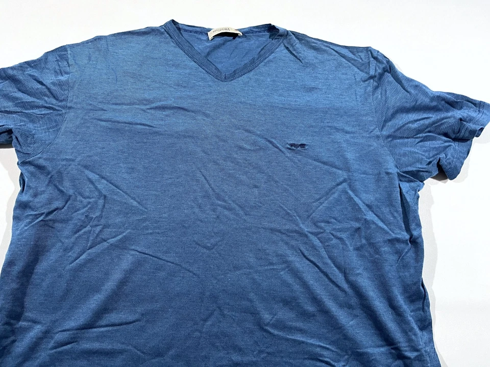 Camiseta Missoni Sport Vintage Años 90 Para Hombre Camiseta Azul Algodón Texturizado Talla XXXL Foto 2 de 4