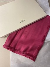 ROLEX Fuschia SILK and CASHMERE Scarf/Wrap, Made in Italy, NEW in BOX