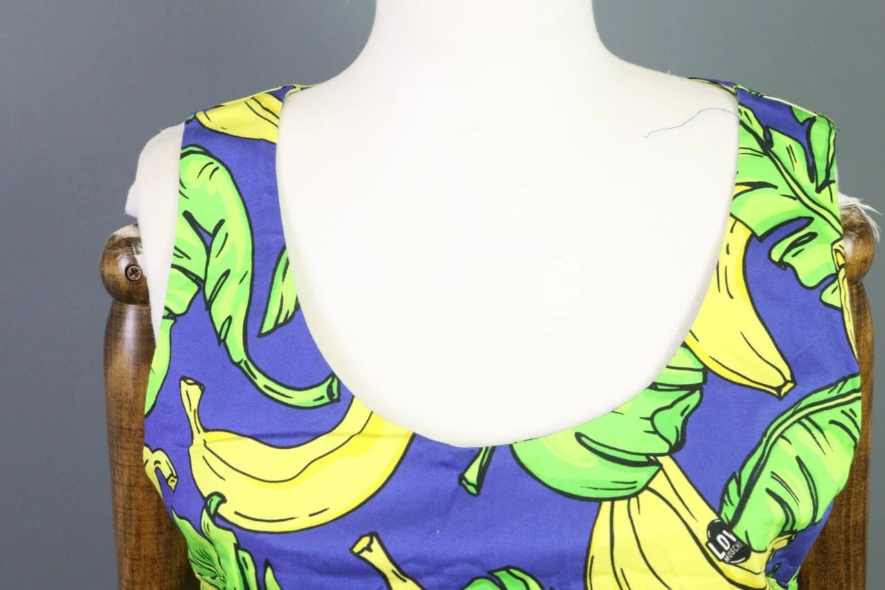 Abito corto LOVE MOSCHINO multicolore senza maniche frutta senza maniche taglia US 10 I 46