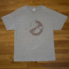Vintage Ghostbusters shirt L 2005 Y2K horror comedy movie slimer bill murray