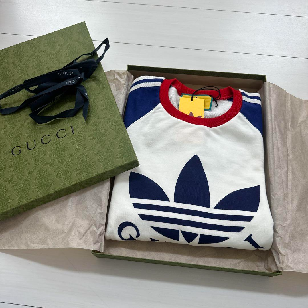 New】adidas x GUCCI Crewneck Sweatshirt Men's M New w/ Tags New】adidas x GUCCI Crewneck Sweatshirt Men's M New w/ Tags