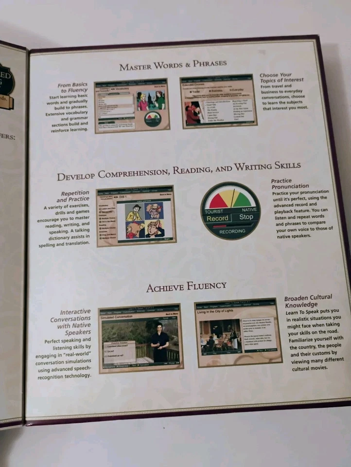 NOS The Learning Company Learn to Speak French 7.0 New & Sealed Educational - Image 2 of 4