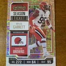 Myles Garrett Season Ticket Silver Panini Contenders Football 2023