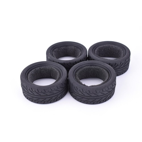 4 ud. 26 mm Racing neumáticos de goma para coche de radiocontrol 1/10 TAMIYA HPI HSP coche de carreras en carretera - Imagen 2 de 8