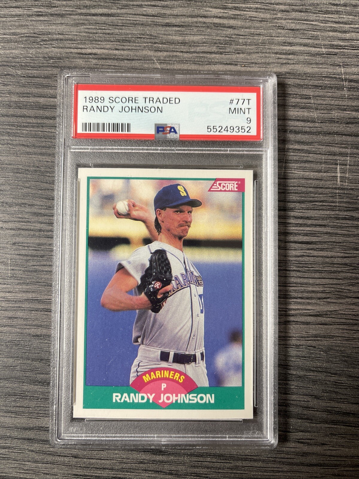 1989 Score Traded Randy Johnson #77T RC PSA 9 MINT