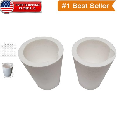 Lightweight 200g Ceramic Melting Cups - Perfect for Jewelry Casting (Set of 2)