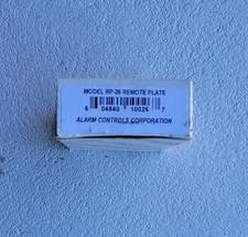 ALARM CONTROLS RP-26 REMOTE  PLATE, SHUNT BUTTON NEW OPEN BOX. 