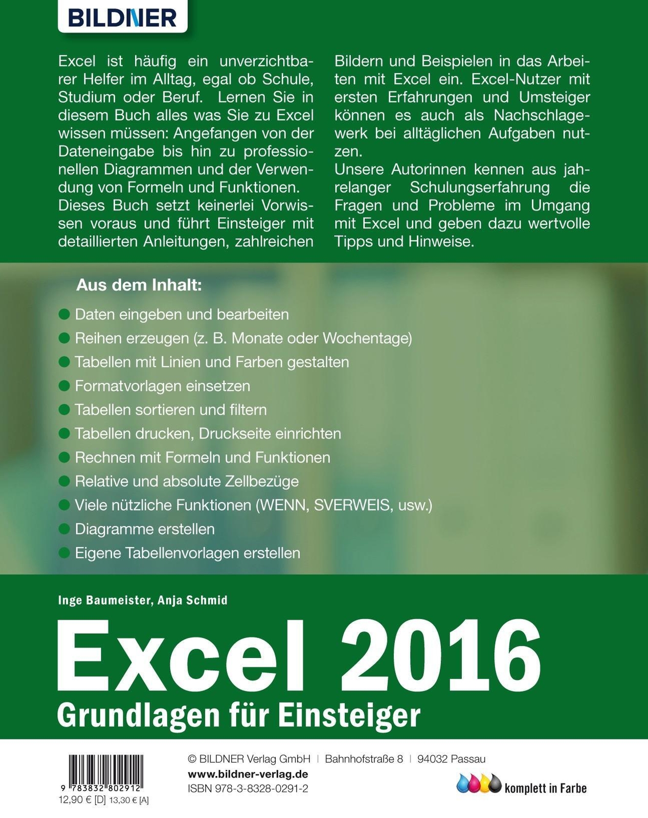 Thumbnail - Excel 2016 - Grundlagen Für Einsteiger | Anja Schmid (u. A.) | Deutsch