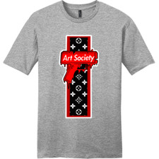 NEW Art Society SUPER DRIP Tee Shirt LIGHT HEATHER GREY SM-4XLARGE MADE IN USA