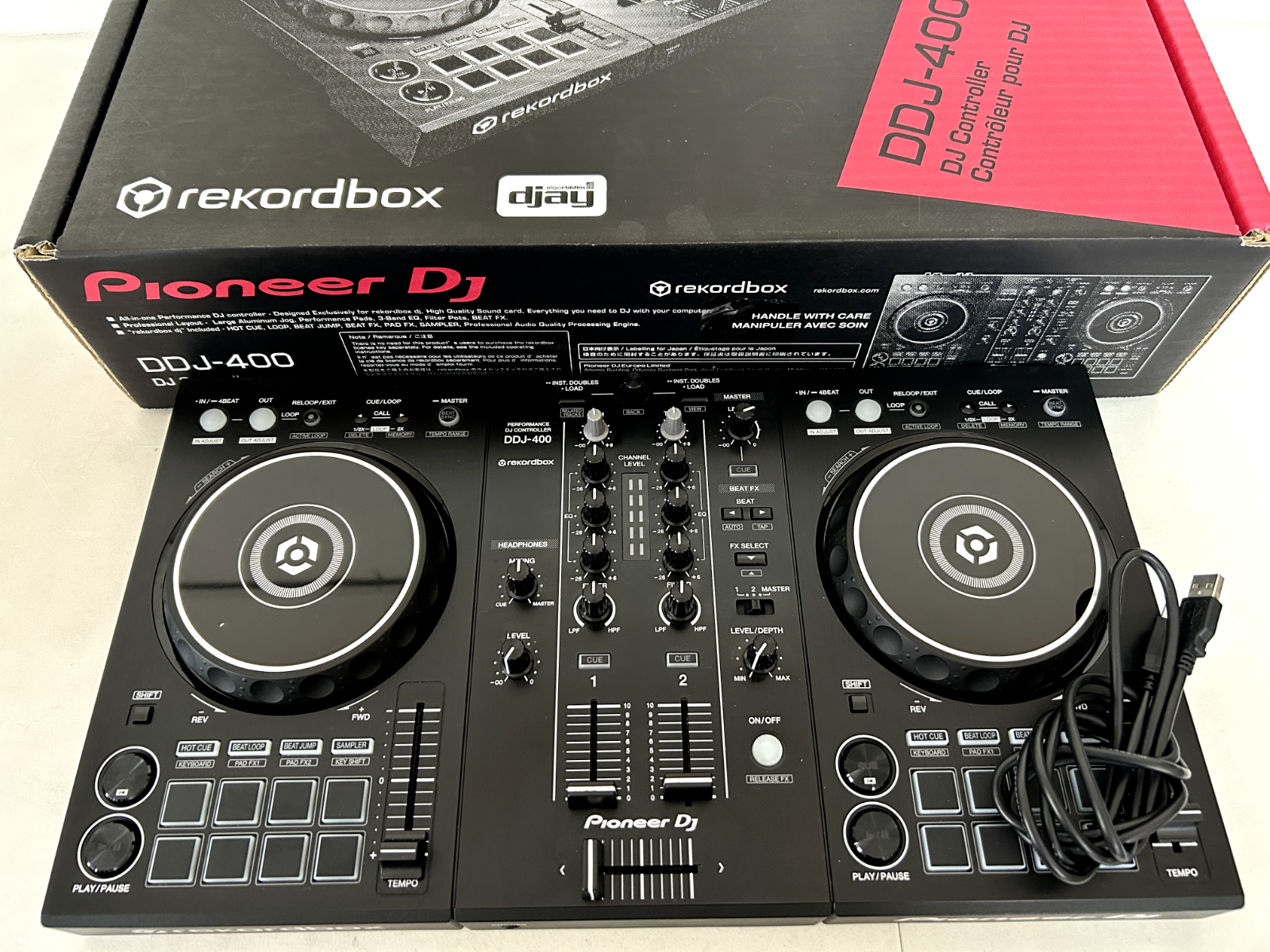 Pioneer DJ DDJ-400 with Original Box 2ch DJ Controller rekordbox