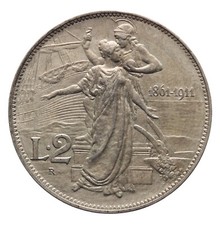 DN - Regno d'Italia - 2 lire 1911 - Vittorio Emanuele III - 13131
