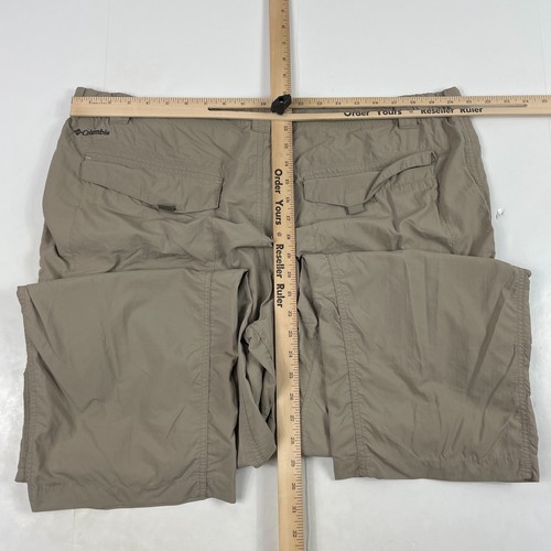 Columbia Pants Mens 42 x 30 Beige Omni Shade Cargo Hiking Fishing Outdoors Tan - Picture 10 of 13