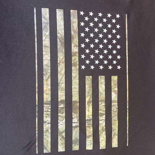 Mossy Oak American Flag Camo Shirt Size 2XL - Picture 6 of 7