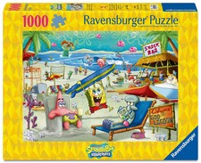Erwachsenenpuzzle 1000 Teile - SpongeBob Schwammkopf - Beach Fun at the Goo...