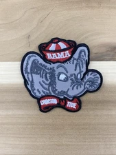 ALABAMA CRIMSON TIDE EMBROIDERED IRON ON PATCH 3.0” - FREE SHIPPING