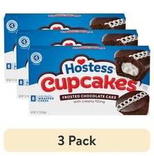 Chocolate Cupcakes Snack Cakes 3 Pack Box 8 Count Total 12.7 oz