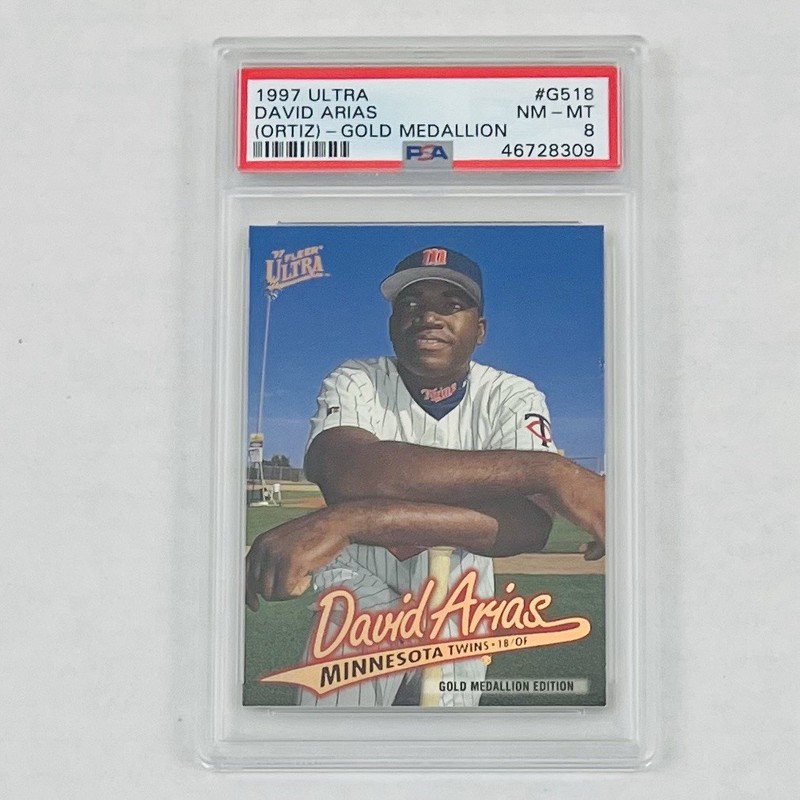 David Arias Ortiz 1997 Fleer Ultra Gold Medallion #G518 PSA 8 Twins HOF Low Pop