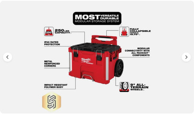 Milwaukee 48-22-8427 PACKOUT Rolling Tool Box   PRICE REDUCED!!!!