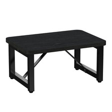 Step Stool Sturdy Wooden for Adults Kids Heavy Duty Foot Stool Black Desk