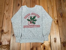 Vintage 80s/90s Ohio State Buckeyes Heather Gray Collegiate Raglan Sweatshirt