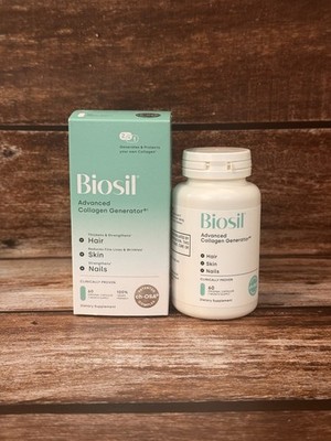BIOSIL ADVANCED COLLAGEN GENERATOR HAIR SKIN NAIL 60 CAPSULES Exp 02/2028