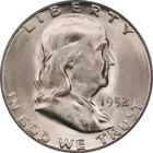 1952-S PCGS MS65 Gem BU Franklin Half Dollar - Lustrous, Oh-So-Close to FBL!