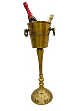 Floor Standing Antique Rustic Champagne Bucket Distressed Look Wine Cooler