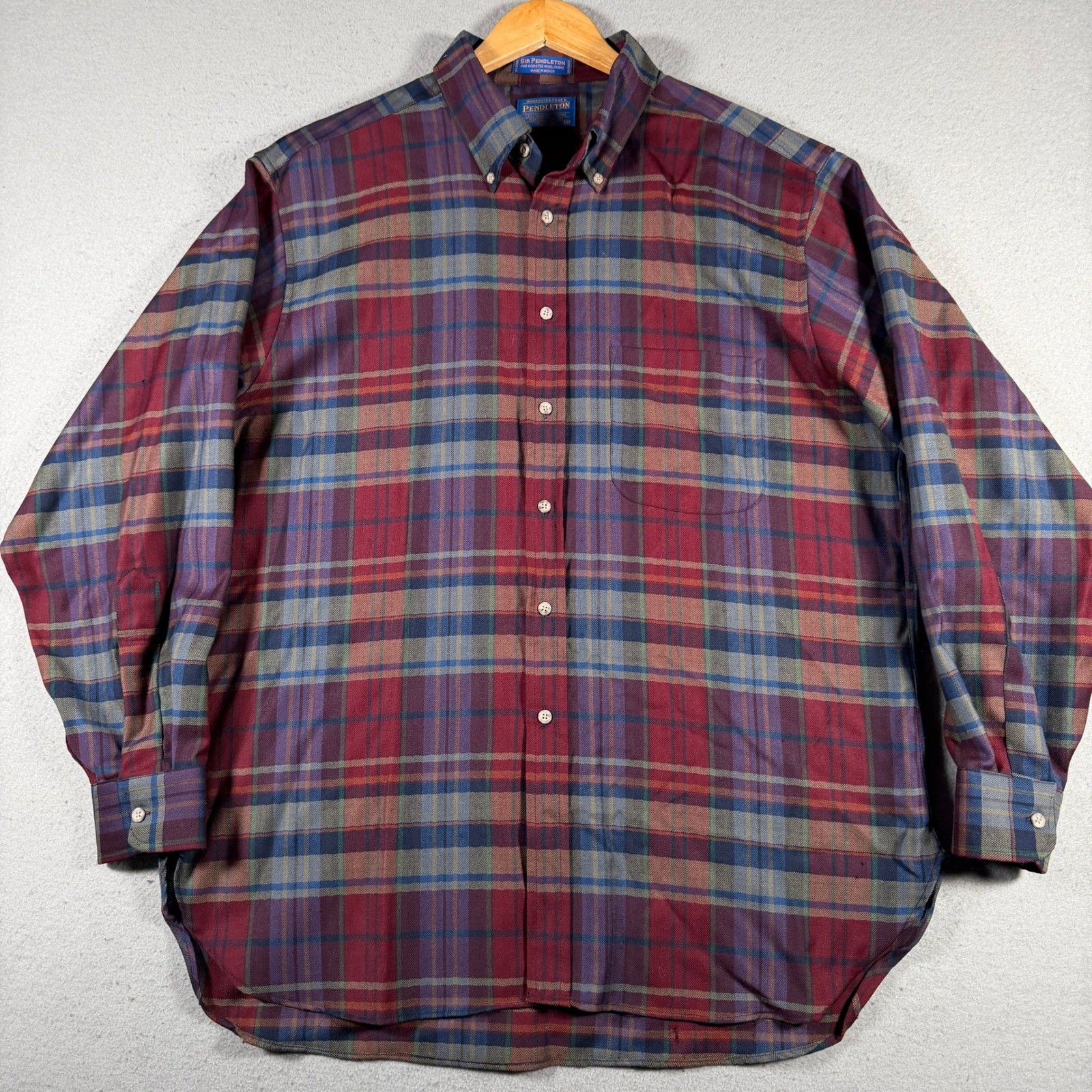 Pendleton Mens Sir Pendleton Worsted Wool Plaid B… - image 2